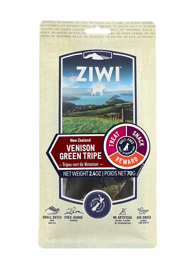 ZIWI Air-Dried Dog Treats - Venison Green Tripe