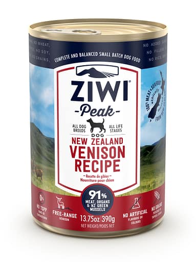 ZIWI Peak Venison Canned Dog Food 390G