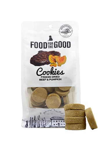 Food For The Good Freeze Dried Beef & Pumpkin Cookies Cats & Dogs Treats