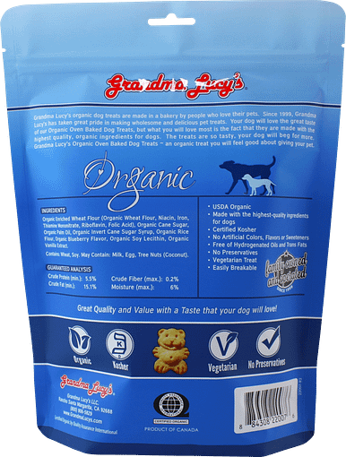 Grandma Lucy's Organic Blueberry Oven Baked Dog Treats