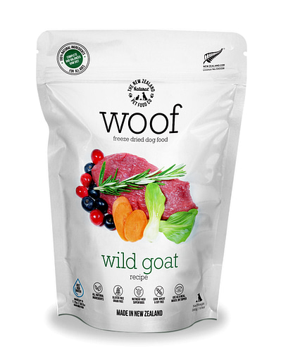 WOOF Freeze Dried Raw Wild Goat Dog Food 280g