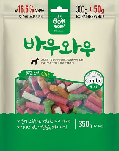 BOW WOW Mixed Cut Dog Treats 300g