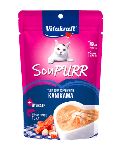 Vitakraft Soupurr Tuna Soup w Kanikama Wet Cat Food 50g