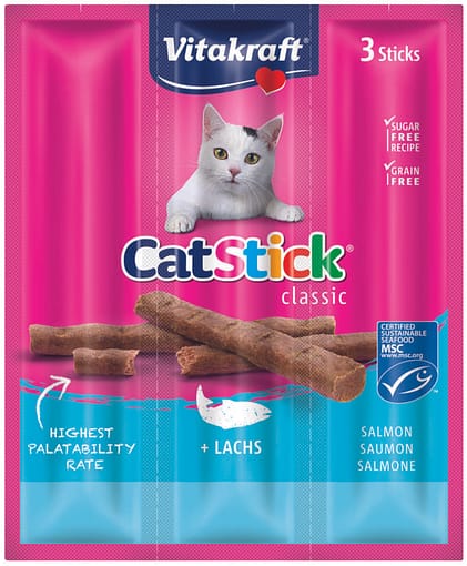 Vitakraft Cat Stick Mini Salmon & Trout 3pcs