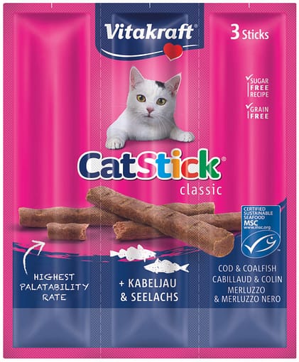 Vitakraft Cat Stick Mini Cod & Pollock 3pcs