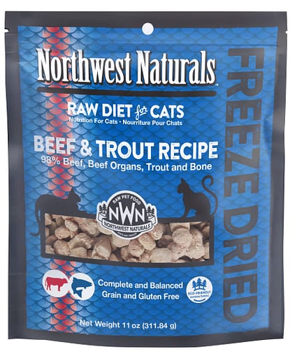 Northwest Naturals Beef & Trout Freeze Dried Nibbles 11oz