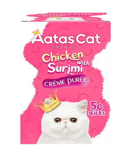 Aatas Cat Crème Purée Chicken with Surimi Crème Purée