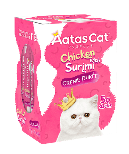 Aatas Cat Crème Purée Chicken with Surimi Crème Purée