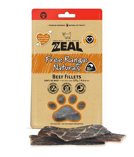 Zeal Free Range Naturals Beef Fillets for Dog