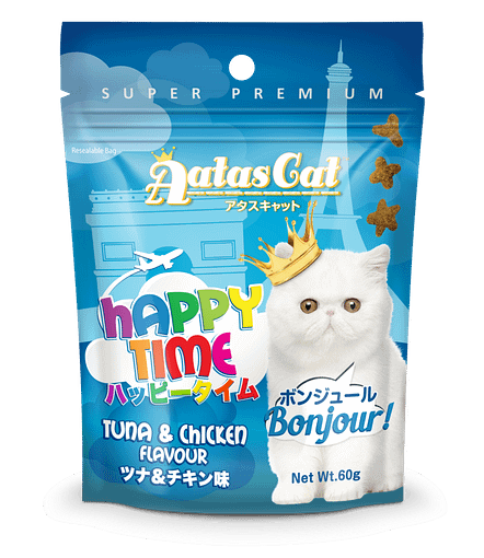 Aatas Cat Happy Time Bonjour Tuna & Chicken 60g