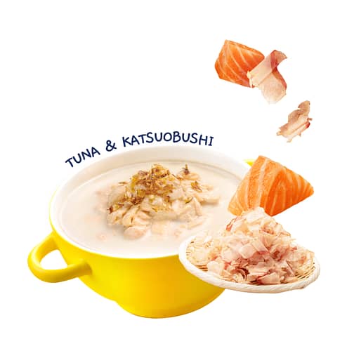 Moochie Creamy Broth with Salmon & Katsuobushi Wet Cat Food 40g