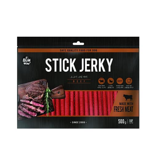 BOW WOW Beef Jerky Dog Treats 500g