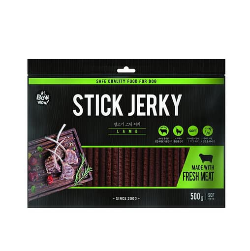 BOW WOW Lamb Jerky Dog Treats 500g