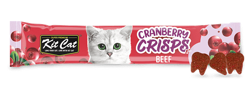 Kit Cat Cranberry Crisps Cat Treats - Beef