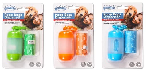 Pawise Poop Bag Dispenser (20 Sheets) (3 Colours)