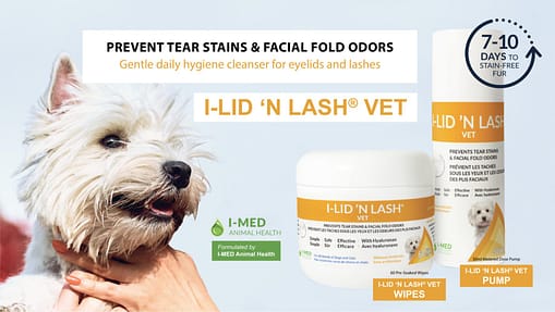 I-LID 'N LASH Tear Stain & Facial Odor Prevention Pet Wipes, 60 count