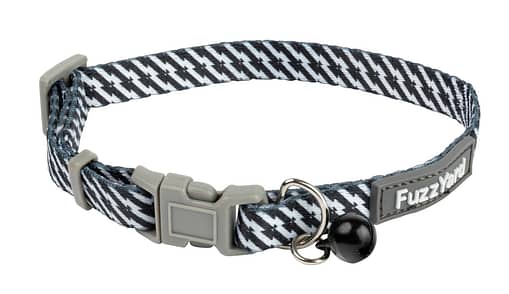 FuzzYard Cat Collar - Tabbytooth Black/White