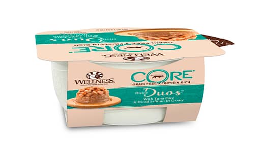 Well Divine Duos with Tuna Pâté & Diced Salmon for Cat 2.8oz