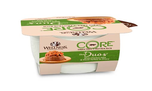 Well Divine Duos with Chicken Pâté & Diced Turkey for Cat 2.8oz