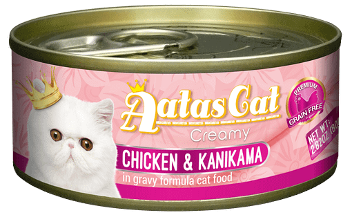 Aatas Cat Creamy Chicken & Kanikama in Gravy 80g