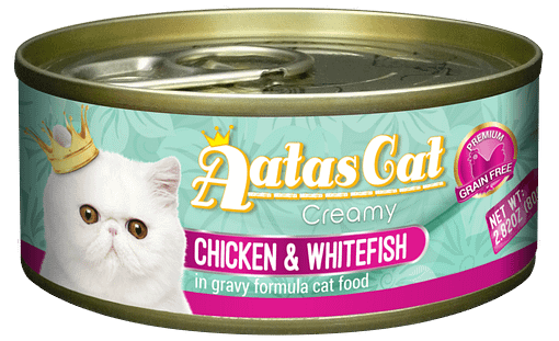 Aatas Cat Creamy Chicken & Whitefish in Gravy 80g