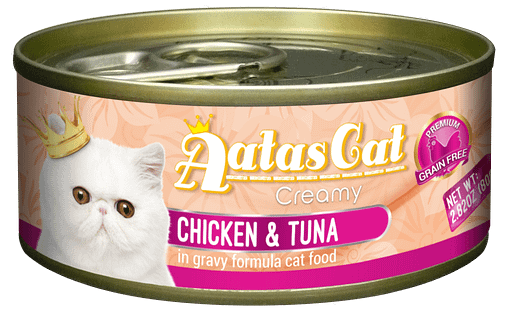 Aatas Cat Creamy Chicken & Tuna in Gravy 80g