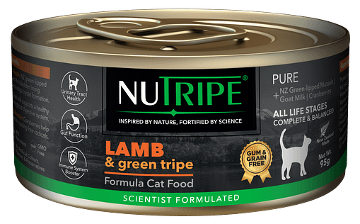 Nutripe Pure Lamb Green Tripe Wet Cat Food