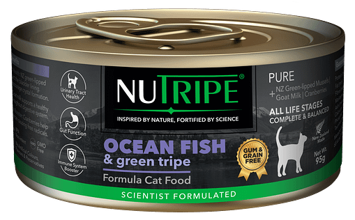 Nutripe Pure Ocean Fish & Green Tripe Wet Cat Food