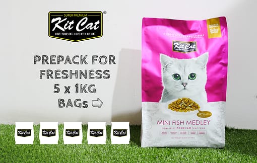 Kit Cat Premium Cat Food Mini Fish Medley 5kg