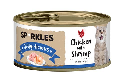 Sparkles Jelly-licious Chicken With Shrimp Canned Cat Food 80g