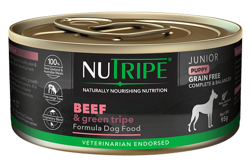 Nutripe Junior Beef & Green Tripe Dog