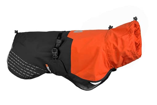 Non-stop Dogwear Black/Orange Fjord Raincoat For Dogs