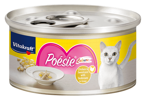 Vitakraft Poesie Colours Chicken & Sweetcorn in Gravy 70g