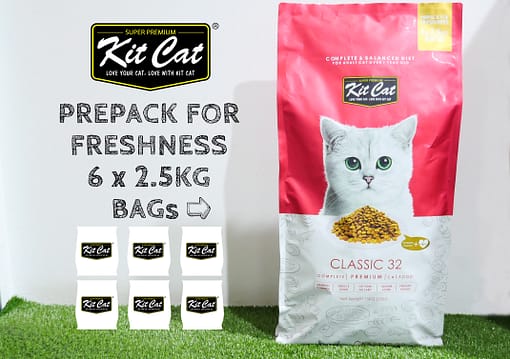 Kit Cat Premium Cat Food Classic 32 15kg