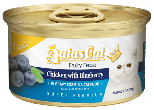 Aatas Cat Finest Fruity Feast Chicken with Blueberry in Gravy 70g