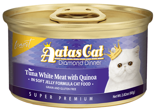 Aatas Cat Finest Diamond Dinner Tuna White Meat with Quinoa in Soft Jelly 80g