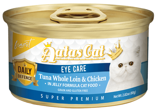 Aatas Cat Finest Daily Defence Tuna Whole Loin & Chicken in Jelly Eye Care 80g