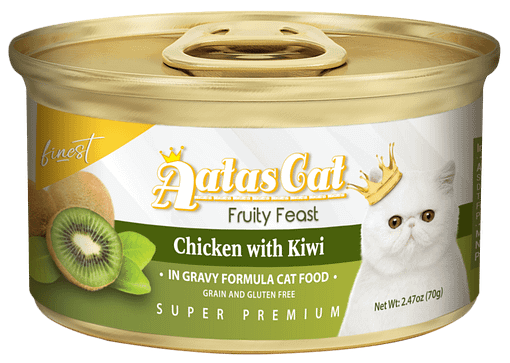 Aatas Cat Finest Fruity Feast Chicken with Kiwi in Gravy 70g