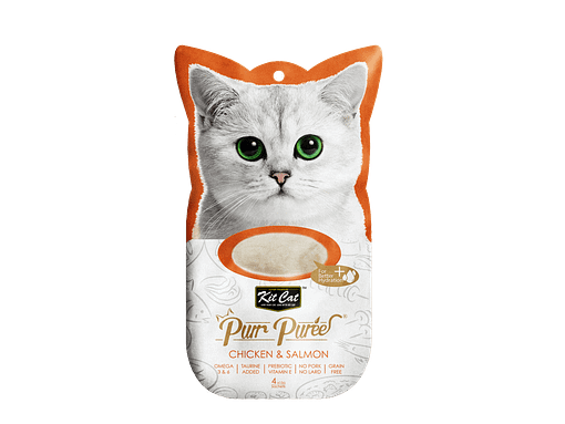 Kit Cat Purr Puree Chicken & Salmon 4x15g