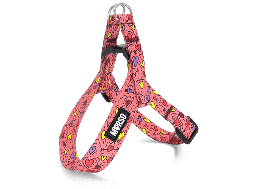 Morso Pink Think Adjustable Mini Dog Harness