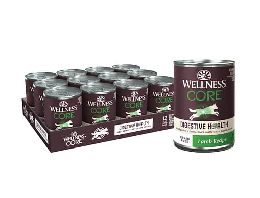 Wellness CORE Digestive Health Lamb Grain Free Wet Dog Food, 13 Ounce Can