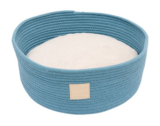 FuzzYard Life Rope Basket Bed - French Blue