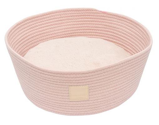 FuzzYard Life Rope Basket Pet Bed Soft Blush