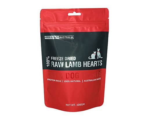 Freeze Dry Australia Lamb Hearts Freeze Dried Treats