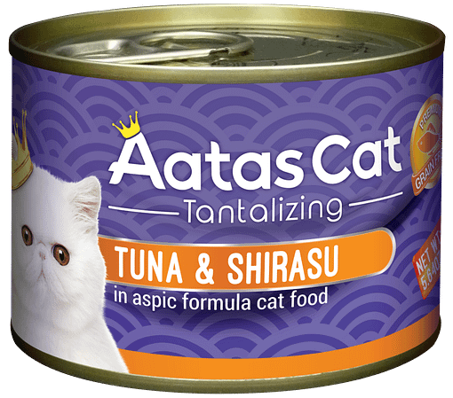 Aatas Cat Tantalizing Tuna & Shirasu in Aspic Formula Cat Food 160g