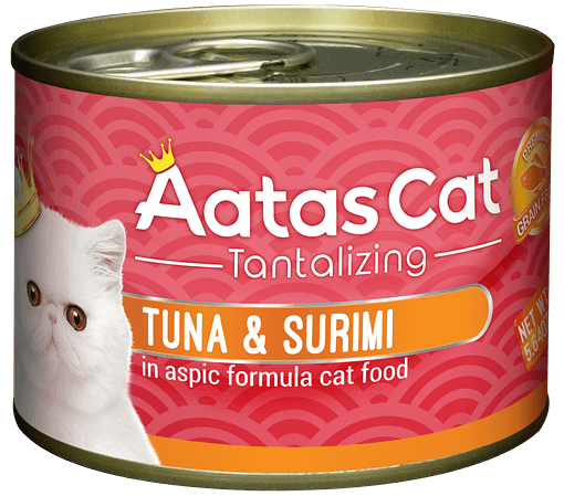 Aatas Cat Tantalizing Tuna & Surimi in Aspic Formula Cat Food 160g