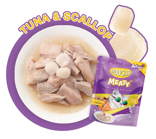 Moochie Meaty Tuna & Scallop Recipe in Jelly 70g