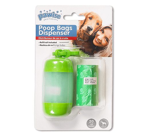 Pawise Poop Bag Dispenser (20 Sheets) (3 Colours)