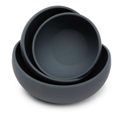 FuzzYard Life Silicone Bowl - Slate Grey