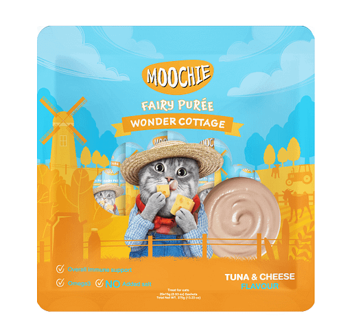 Moochie Tuna & Cheese Fairy Purée Cat Treats